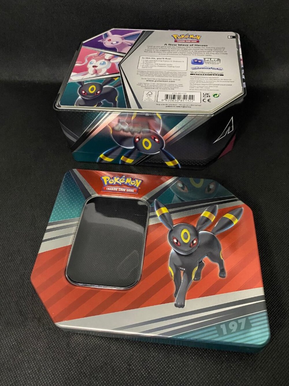 Empty Umbreon V Heroes Tin Pokemon TCG Collector Storage Container